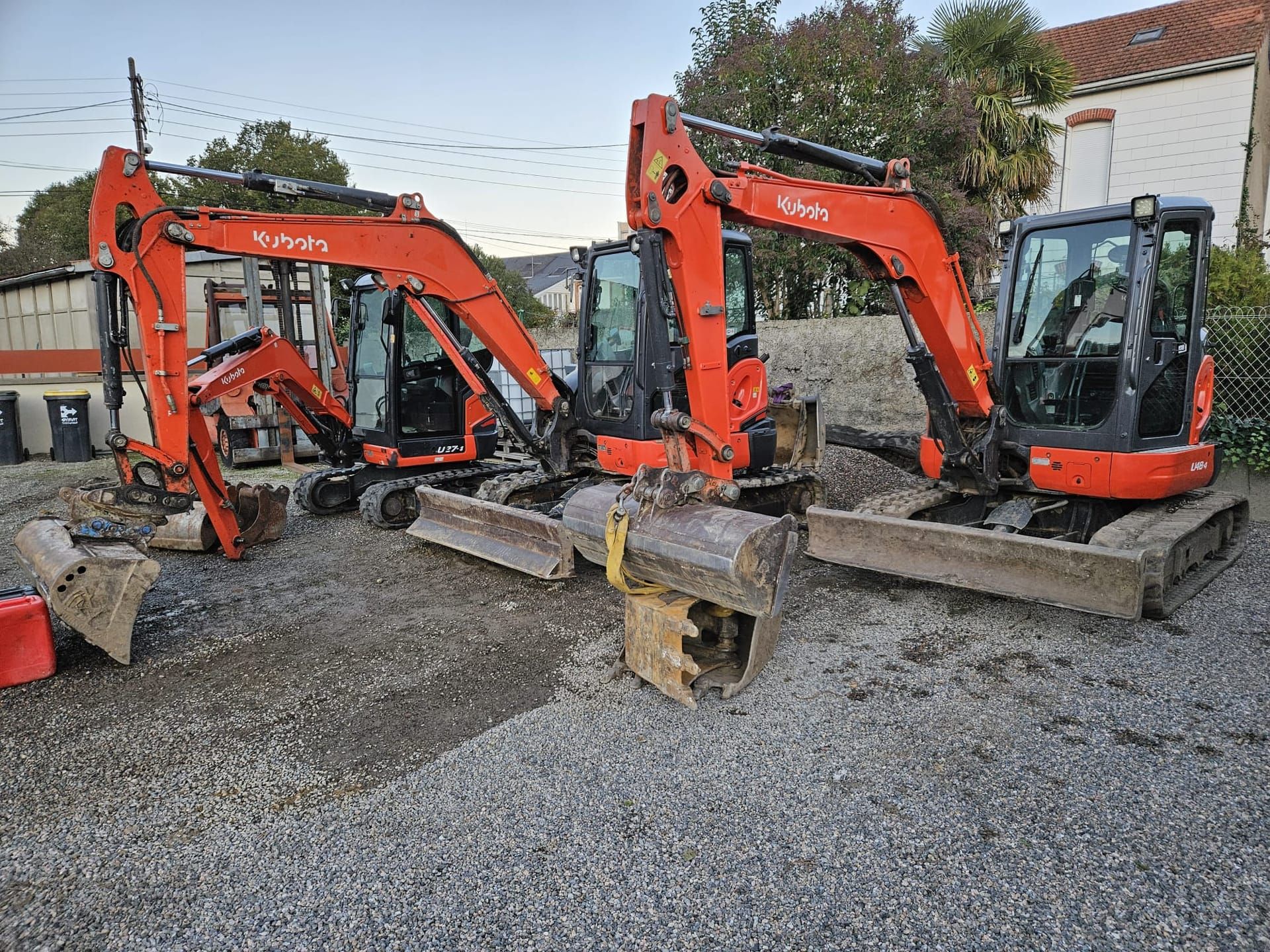 Flotte de mini pelles Kubota disponibles en location à Tarbes, Hautes-Pyrénées